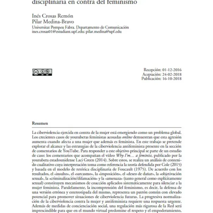 Ciberviolencia en la red Papers, Revista de Sociología, 104, 47-73