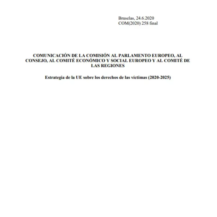 Estrategia de la UE sobre los derechos de las víctimas (2020-2025)