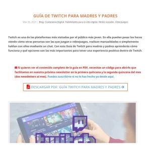 guia de twitch para madres y padres